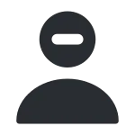 User Minus SVG Icon